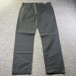 Billy Reid Leonard Pants Mens 34x31 Gray Chino Straight Leg Cotton Casual
